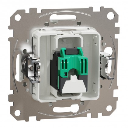 Розетка комп'ютерна SCHNEIDER Sedna Design 1*RJ45 cat.5e UTP н/екр. бежева