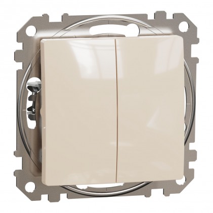 Выключатель SCHNEIDER Sedna Design 2кл. (сх.5) бежевый