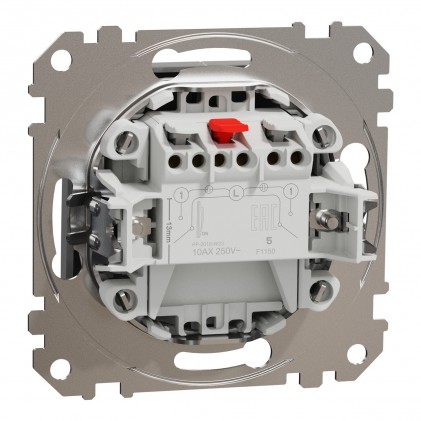 Выключатель SCHNEIDER Sedna Design 2кл. (сх.5) черный