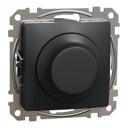 Світлорегулювач LED SCHNEIDER Sedna Design поворотно-нажимний RC 3-370Вт чорний