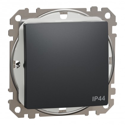 Выключатель SCHNEIDER Sedna Design ІР44 1кл. (сх.1) черный