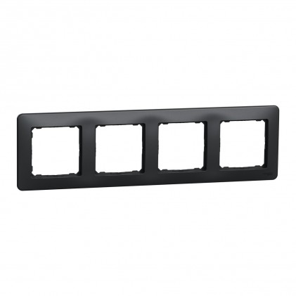 Рамка SCHNEIDER Sedna Design 4-м чорна