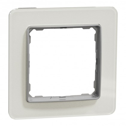 Рамка SCHNEIDER Sedna Design 1-м скло біле