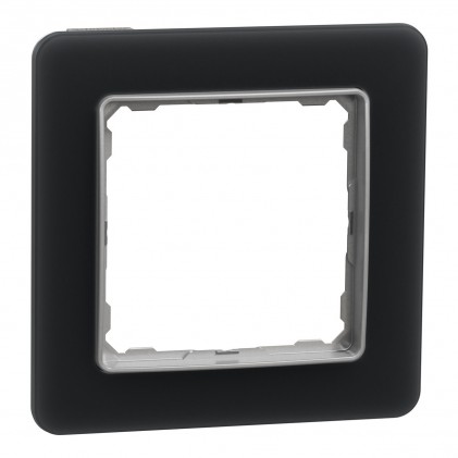Рамка SCHNEIDER Sedna Design 1-м скло матове димчасте