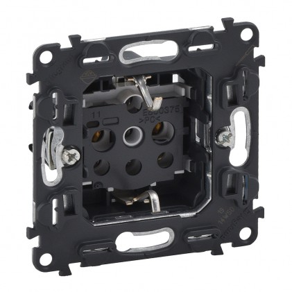 Розетка механизм LEGRAND Valena In'Matic 2к+З 16A 250В винтовые клеммы