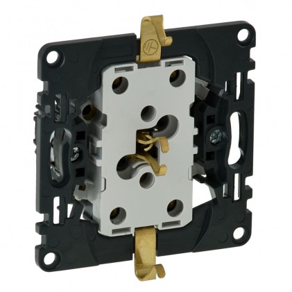 Розетка подвійна механізм LEGRAND Valena In'Matic 2к+З 16A 250В автоматичні клеми