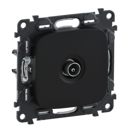 Розетка TV "звезда" штекер LEGRAND Valena Allure антрацит