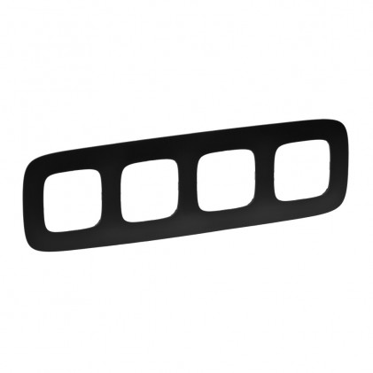 Рамка LEGRAND Valena Allure 4м черная матовая