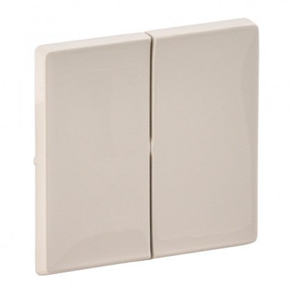 Клавиша выключателя двойная LEGRAND Valena life слоновая кость