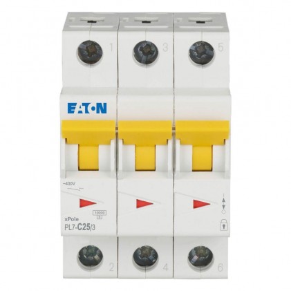 Автоматичний вимикач 3п 25A PL7-C25/3 10kA EATON