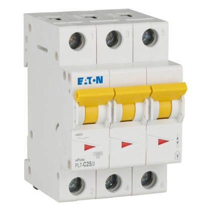 Автоматичний вимикач 3п 25A PL7-C25/3 10kA EATON
