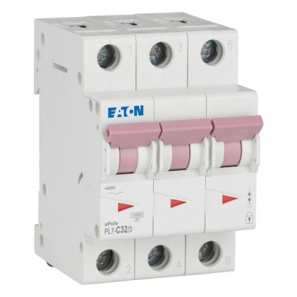 Автоматичний вимикач 3п 32A PL7-C32/3 10kA EATON
