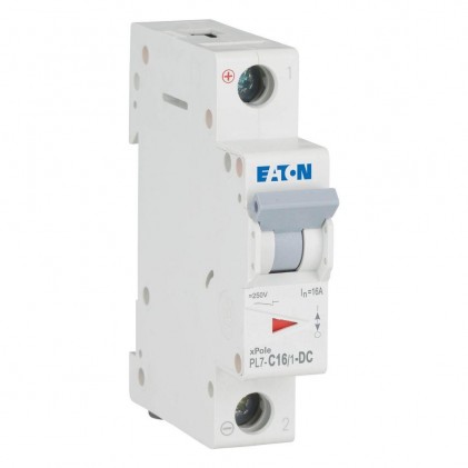 Автоматичний вимикач 1п 16A PL7-C16/1-DC 10kA EATON