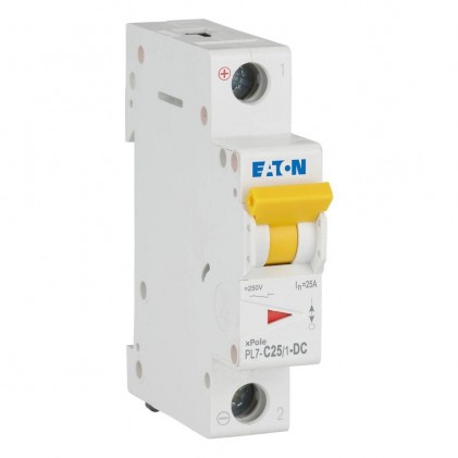 Автоматичний вимикач 1п 25A PL7-C25/1-DC 10kA EATON