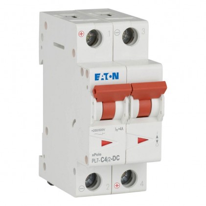 Автоматичний вимикач 2п 4A PL7-C4/2-DC 10kA EATON