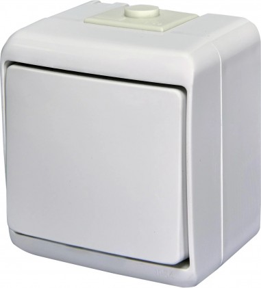 Вимикач 1-клавішний ETI Hermetics VHE-1 IP54 білий