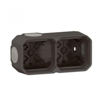 Коробка накладна LEGRAND Plexo New 2-постова IP55 антрацит