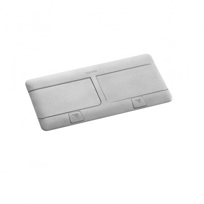 Висувний розеточний люк LEGRAND 8 модулів ІР40 алюміній