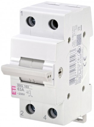 Перемикач навантаження SSQ 163 "1-0-2", 1p 63A ETI