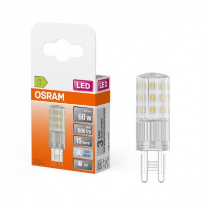 Led лампа OSRAM LED PIN 60 4.9W/840 230V G9 CL светодиодная