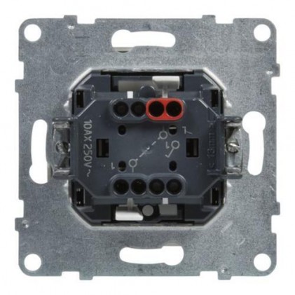 Вимикач LEGRAND Suno 1-клавішний 10АХ/250В автоклеми чорний