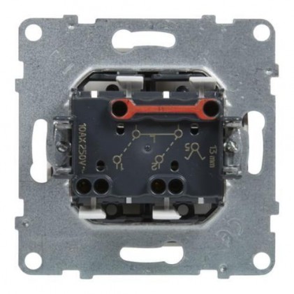 Выключатель LEGRAND Suno 2-клавишный 10АХ/250В автоклеммы черный