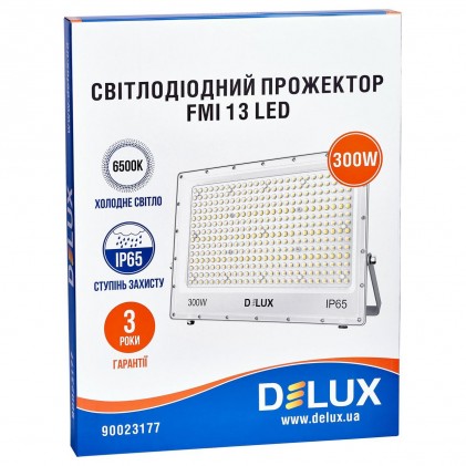 Прожектор DELUX FMI 13 LED 300 Вт 6500К IP65 серый светодиодный