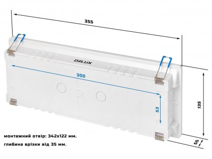 Светильник  аварийный DELUX REL-204 (3.7V2.2Ah) 40 LED 4Вт светодиодный