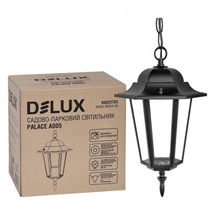 Светильник DELUX PALACE A005 черный садово-парковый
