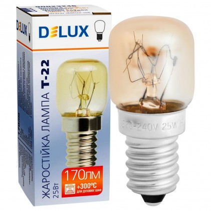 Лампа DELUX жаростойкая для духовок 25W E14