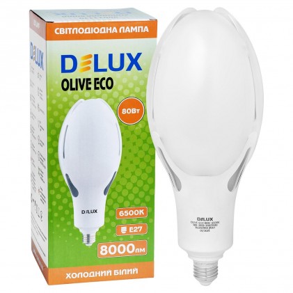 Led лампа DELUX Olive ECO 80W E27 6500K светодиодная