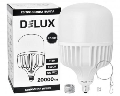 Led лампа DELUX T180 200Вт E27/E40 6500K высокомощная светодиодная
