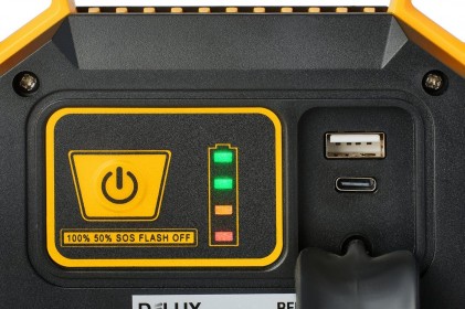 Світильник DELUX REL-100 (3.7V 4400mAh)LED COB 20W  6500K IP54 аварійний світлодіодний