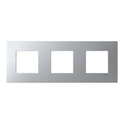 Рамка ABB Zenit S 3-м серебряная N2273.А PL