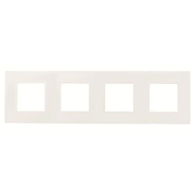 Рамка ABB Zenit R Solid 4-м белая N2274.1 BL