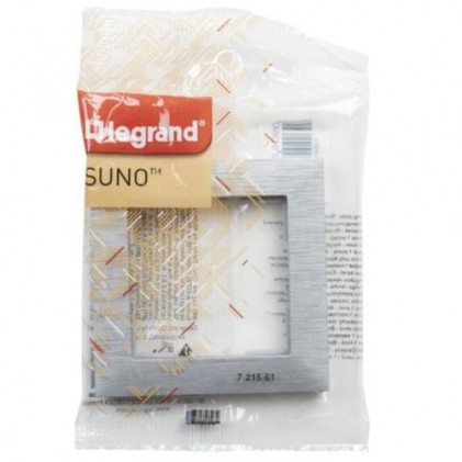 Рамка 1-м LEGRAND Suno фактурный алюминий