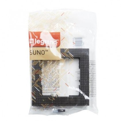 Рамка 1-м LEGRAND Suno черный паттерн