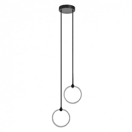 Светильник LEDVANCE Decor Circle 2XPendant PL 14W Click CCT Black светодиодный