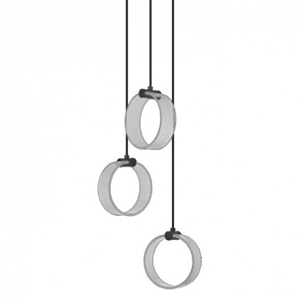 Світильник LEDVANCE Decor Circle 3XPendant PL 20W Click CCT Black світлодіодний