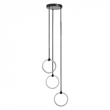 Світильник LEDVANCE Decor Circle 3XPendant PL 20W Click CCT Black світлодіодний