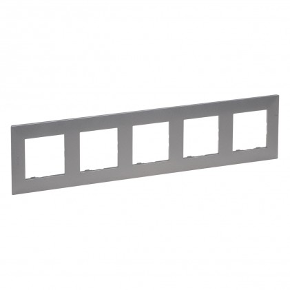 Рамка 5-м LEGRAND Niloé Step сталь