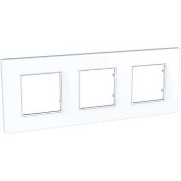 Рамка SCHNEIDER UNICA QUADRO MGU2.706.18 3 места белый