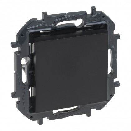 Выключатель проходной LEGRAND Niloé Step 1-клавишный (сх.6) 10А черный