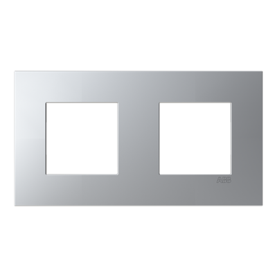 Рамка ABB Zenit S 2-м серебряная Z2272.А PL