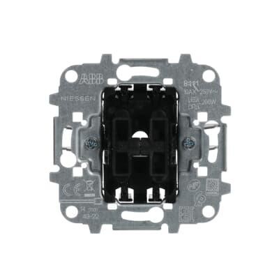 Механизм выключателя АВВ Sky Niessen Skymoon 2-клавишный (сх.5)