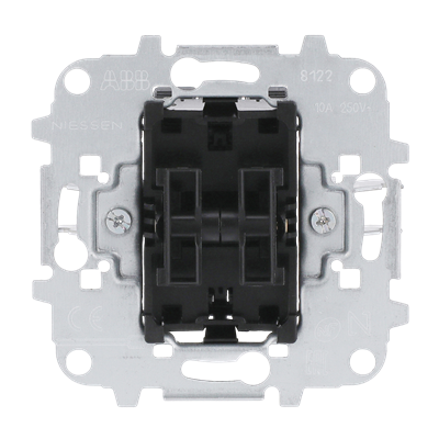 Механизм выключателя проходного АВВ Sky Niessen Skymoon 2-клавишный (сх.6+6)