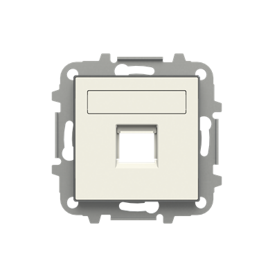 Центральная плата вывода АВВ Sky Niessen с суппортом одинарная коммуникационная белая