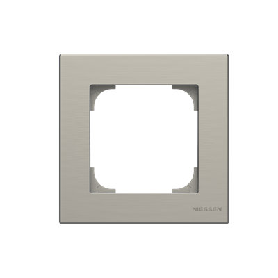 Рамка 1-м АВВ Sky Niessen нержавеющая сталь
