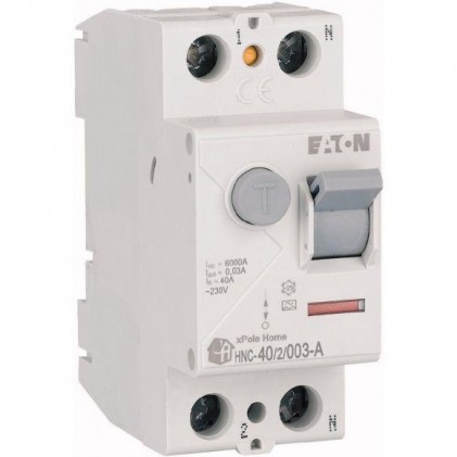 Диференційне реле 2п 40A HNC-40/2/003-A 30mA EATON