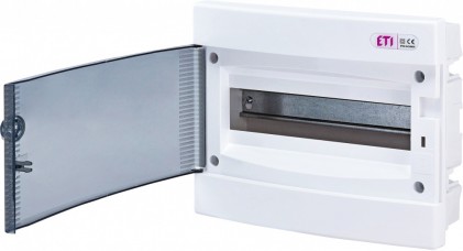 Щит внутр. розподільний ECМ 12PT (12мод.проз.дверцята) ETI